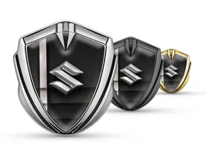 Suzuki Voiture Logo Badges Pro Style Acier Inox Bord